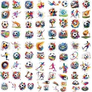 Imagem de 10 folhas de tatuagens temporárias de futebol para crianças, decoração de festa de aniversário com tema de bola de futebol, suprimentos de lembrancinhas, adesivos fofos de desenho animado de futebol