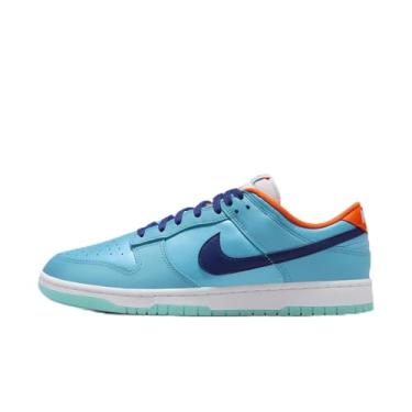 Imagem de Nike Tênis masculino Dunk Low SE (HQ1538-416, azul báltico/laranja total/branco/azul real profundo), Azul báltico/laranja total/branco/azul real profundo, 44