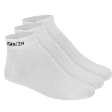 Imagem de Meia Casual Cano Medio Actvitta 4999.4.22766 Kit C/3 Pares, Branco, 33