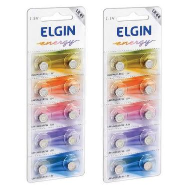 Imagem de 10 Baterias Alcalina Elgin Lr44 Lr1154 1.5v Ag13 + 10 Bateria Lr41