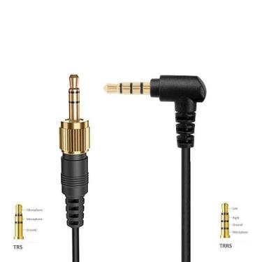 Imagem de Cabo Estéreo Trs X Trss 3.5Mm Plug Parafuso E Plug L P2 X P2 - Mamen