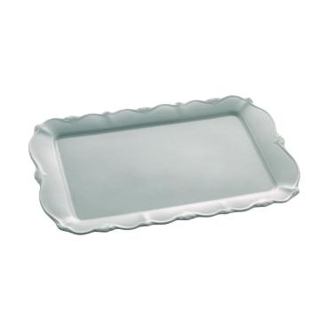 Imagem de Bandeja Retangular em Porcelana Fancy Menta 36x22cm Wolff