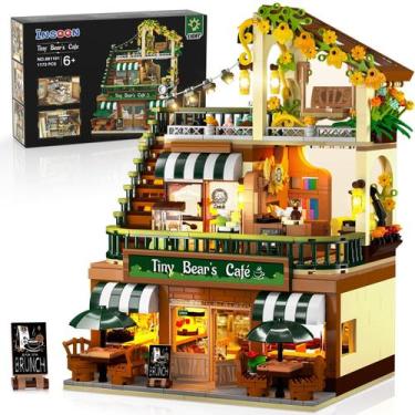 Imagem de Brinquedo Building Block INSOON City Coffee House com luz 1173 unidade
