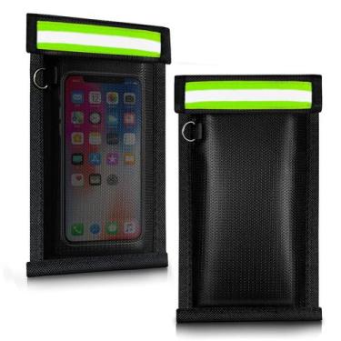 Imagem de Bolsas Faraday Ocuvaep para telefones e chaves de carro, pacote com 2