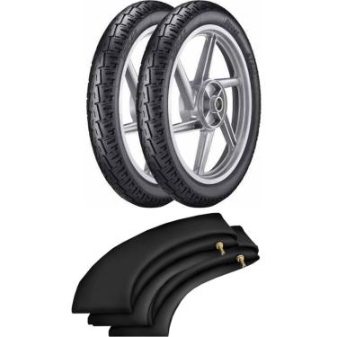Imagem de Kit Pneu Honda Cg Ybr 275-18 + 90/90-18 St300 Vipal