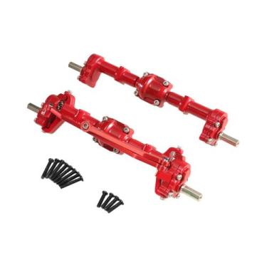 Imagem de Ponte Dianteira E Traseira Em Metal Completo Em Escala 1/12 Para Carro