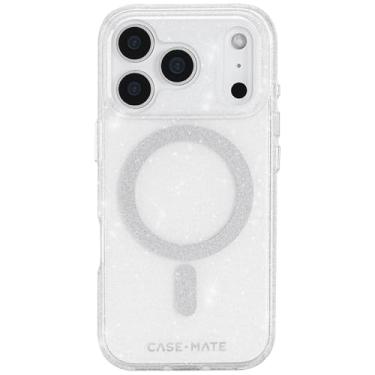 Imagem de Case-Mate Capa para iPhone 17 Pro [compatível com MagSafe] - Capa de telefone brilhante elegante com proteção contra quedas de 3,6 m - Capa magnética premium para iPhone 17 Pro - Pisca Stardust