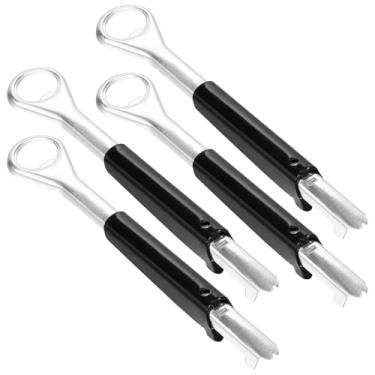 Imagem de 4 peças de abridor de pote ajustável, 2 em 1, abridor de lata ajustável para mãos fracas, abridor de latas multifuncional, abridor de lata de garrafa, ferramenta de abridor de garrafas para utensílios
