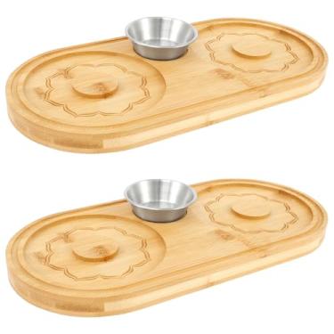 Imagem de Conjunto de escorredor de sal Margarita, espremedor de sal de madeira para coquetéis, bandeja de imersão de açúcar e sal, ferramenta de barman com recipiente de temperos de aço inoxidável, acessórios