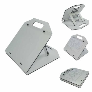 Imagem de Prancheta A4 Articulada Portátil Desenho Técnico Branca 6Mm