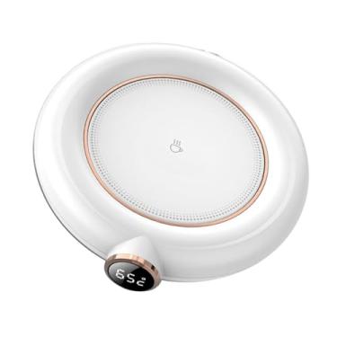 Imagem de ZJchao USB, Alimentado por um Tapete Elétrico Mais Quente, Temperatura de Temperatura que Calorosas Caneca de café para a Cena da Mesa do Escritório da Família (Branco)