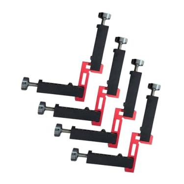 Imagem de IEUDNS Grampo G de 12 peças com fixador de ângulo de 90 graus, ferramenta de montagem de gaveta, cabo antiderrapante, ferramenta de calibração versátil de