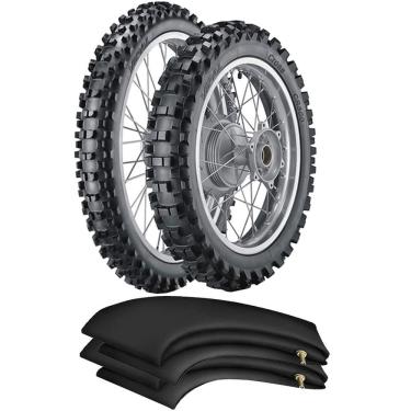 Imagem de Kit Pneu Ybr 125 Cg 125 275-18 + 90/90-18 Cr300 Vipal + Camara