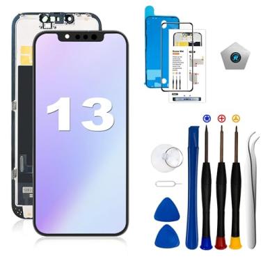 Imagem de EFAITHLIFE Para iPhone 13 Substituição de Tela LCD 6,1 polegadas (Modelo A2633 A2482 A2631 A2634 A2635) Tela sensível ao toque de montagem de digitalizador de exibição, com ferramenta de reparo de