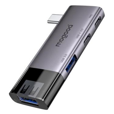 Imagem de MOGOOD Hub USB C, hub USB C 3.0 de 4 portas, expansor multiporta USB sem fio com entrega de energia e transferência de dados de 5 Gbps, divisor USB C adaptador multiportas para laptop, Chromebook