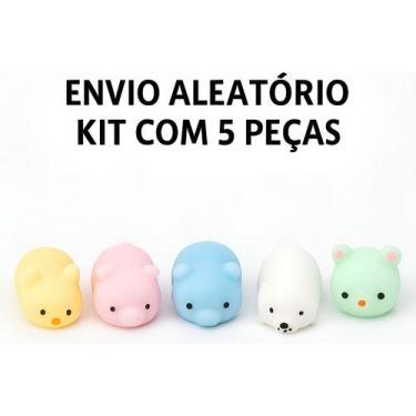 Imagem de Kit 5 Squishies Squish Muji Fidget Bichinhos Mole De Apertar - Draconi