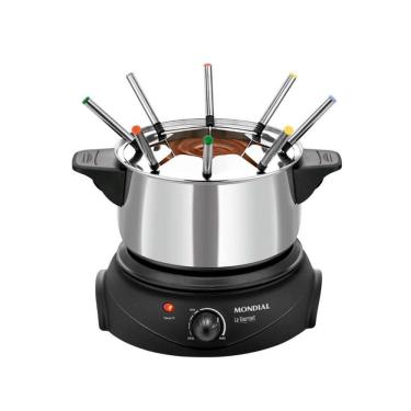 Imagem de Panela De Fondue Elétrica Mondial Fd02 Aço Inox 110V