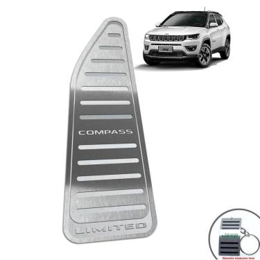 Imagem de Descanso De Pé Aço Inox Jeep Compass Limited Prata