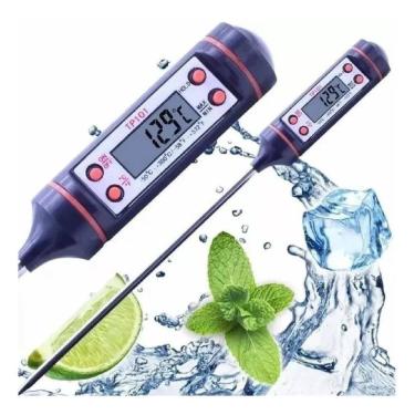 Imagem de Termômetro Culinário Digital Espeto Alimentos Cozinha Forno