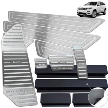 Imagem de Pedaleira Soleira Descanso Prata Grand Cherokee 2013 A 2018