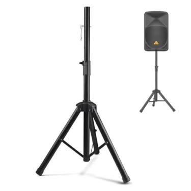 Imagem de Suporte Tripé de Chão P/Caixa De Som Pedestal Com Regulagem Suporte Tripé Pedestal Para Caixa De Som Acústica Ibox Pedestal Para Caixa De Som,Aço, Altura Ajustável, Compacto