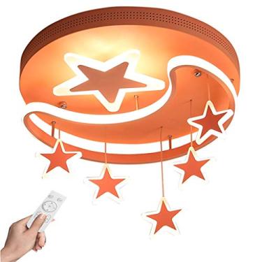 Imagem de Luminária de teto moderna LED Luz de teto Sala de estar Estrela Lua Iluminação de teto Quarto Abajur de acrílico Design Luminária de parede para sala de jantar Lâmpada Escritório Restaurante