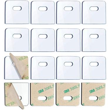 Imagem de SOGEWO (16 conjunto/32 peças) abas verticais transparentes para reparo de persianas, abas verticais, lâminas de substituição de persianas verticais