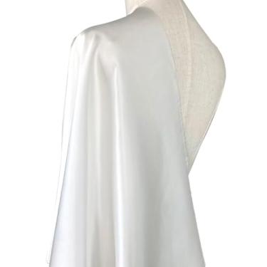 Imagem de 16 Momme 100% seda amoreira cetim roupas de tecido pijama camisa vestidos para mulheres para costura por jardas SS16L (branco natural, 5 jardas)