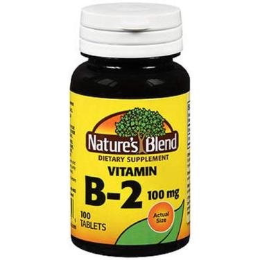 Imagem de Suplemento Nature's Blend de Vitamina B2 100mg 100 comprimidos x 3 - S