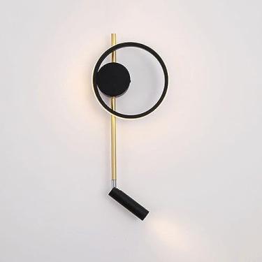 Imagem de Luminárias de parede para sala de estar Luminária de parede LED Luminária de parede para quarto interno Luminárias de parede de leitura de cabeceira Luminárias com fio para sala de estar Hot