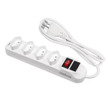 Imagem de Protetor Eletrônico Com 5 Tomadas 10 Amperes Branco - 4824200 - Intelbras