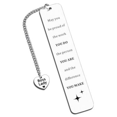 Imagem de Presentes de promoção para mulher chefe, marca de livro para leitura, presente de elefante branco para chefes, presente de Papai Noel secreto para mulheres, presente de melhor gerente, presente de