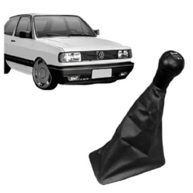 Imagem de Coifa Manopla Cambio Preta Câmbio Gol Saveiro 1984 85 A 1999 - MUTKIT