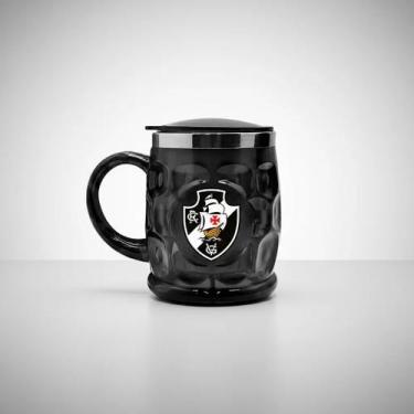Imagem de Caneca Térmica Vasco da Gama Copo Inox 450ml Torcedor Oficial - Brasfo