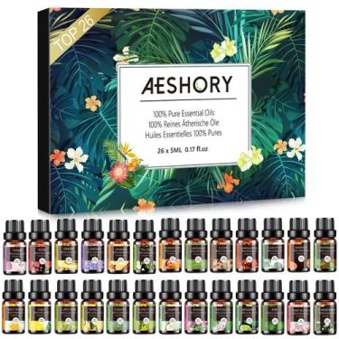 Imagem de Set de Aceites Esenciales Aeshory 26x5ml Kit de Aromaterapia