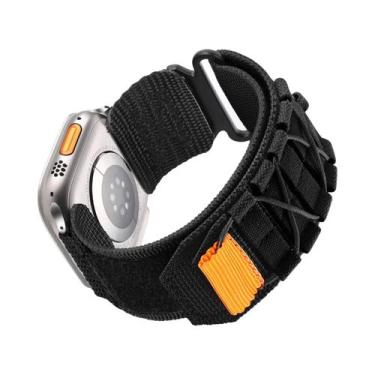 Imagem de Pulseiras Táticas De Nylon Para Apple Watch Ultra 2 1 10 9 8 7 6 5 SE 