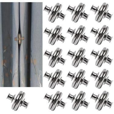 Imagem de Clipes de cortina magnéticos Yteseery 16 pares para cortinas finas