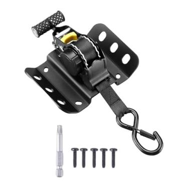 Imagem de Baoblaze Cinta de catraca retrátil para automóvel, cinta de amarração com catraca, conveniente, resistente, ergonômica, ganchos S de liberação rápida para