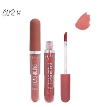 Imagem de Batom LÍquido Matte Ovo Alta Fixação Pigmentação Vivai 2,5ml (Cor14)