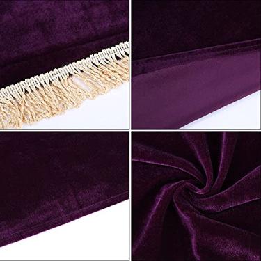 Imagem de Acouto Capa Antipoeira Elegante para Piano de 88 Teclas, Meia Coberta - Flanela Elegante Com Borda de Folho Fino, Design de Cortina Dividida Conveniente e Tecido, Todos Os Tamanhos de Piano -