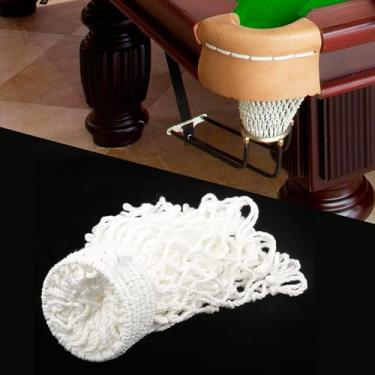 Imagem de 6 peças de bolso de malha de algodão para mesa de sinuca de bilhar, acessório essencial de bilhar para entusiastas de jogos