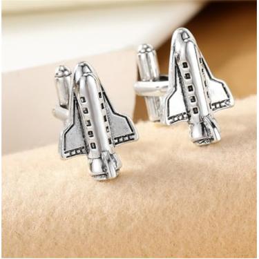 Imagem de Abotoaduras para homens Abotoaduras minimalistas textura prata sólida para casamento regular acessórios de negócios, One Size, Metal, Sem Pedra Preciosa