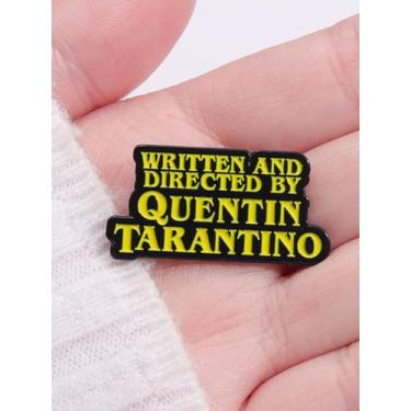 Imagem de Broches pretos amarelos broche de liga metálica camisa emblemas de lapela moda chapéu mochila decoração fãs de filmes joias presente de aniversário para amigos e família