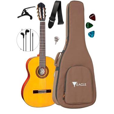 Imagem de Violão Canhoto Eagle Dh69 Acústico Com Bag + Acessórios (STVG)