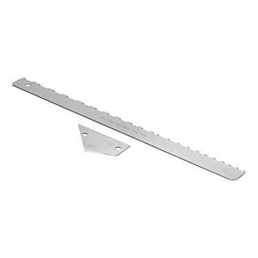 Imagem de Yctze Conjunto de Régua de Pescoço de Guitarra - Medidor de Altura de Corda de Rocker de Borda Reta Entalhada e Traste para Luthiers - Ferramenta de Medição de Precisão para Guitarras