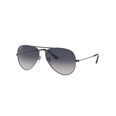 Imagem de Óculos de sol Ray-Ban RB3025 aviador polarizado, bronze/degradê azul polarizado, 62 mm