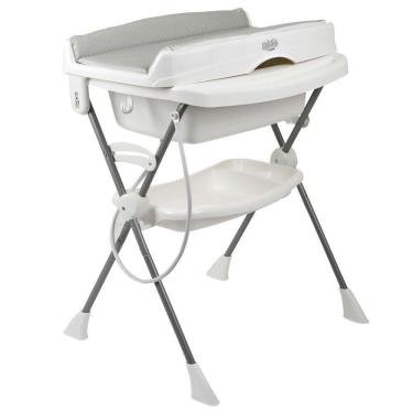 Imagem de Banheira De Bebê Burigotto Splash+ Com Suporte E Trocador Granito Cinza U