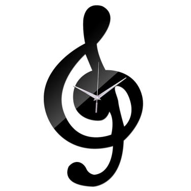 Imagem de Relógio de parede Creative Musical Note Non-Ticking Silent Acrylic