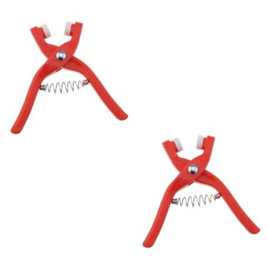 Imagem de DGZZI 2 peças alicates de instalação de grampo de cinco garras de plástico laranja ferramenta de segurança de crochê para bonecas, brinquedo de pelúcia, faça você mesmo, projetos de artesanato
