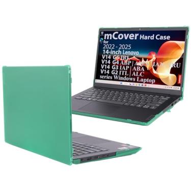 Imagem de mCover A capa é compatível apenas com Notebook Windows Lenovo V14 G2/G3/G4/G5 Series 2021-2025 de 14 polegadas (com dobradiça de 180°, não serve para nenhum outro modelo Lenovo) - verde